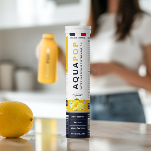 Tube aquapop citron au premier plan 