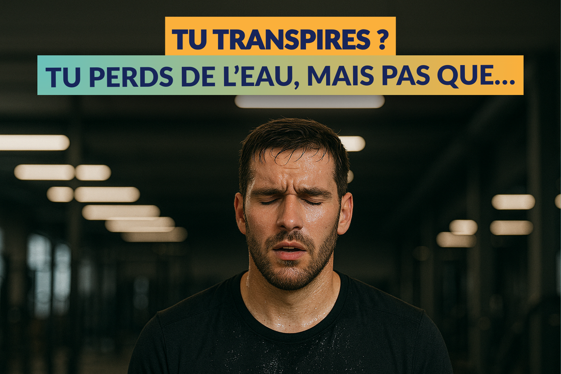 Tu transpires ? Tu perds de l’eau, mais pas que…
