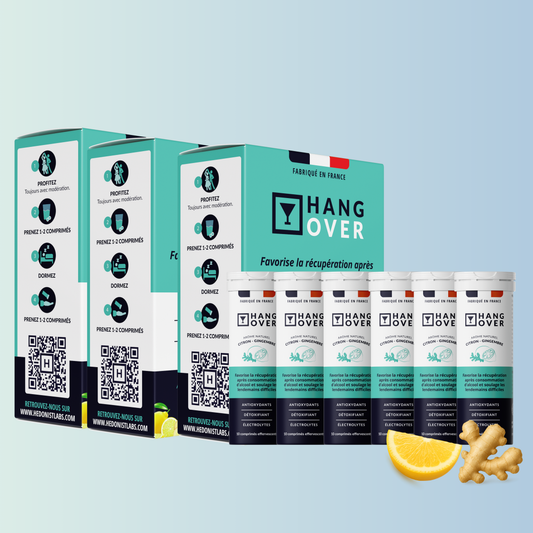 HANG-OVER - remède contre la gueule de bois - Pack de 3