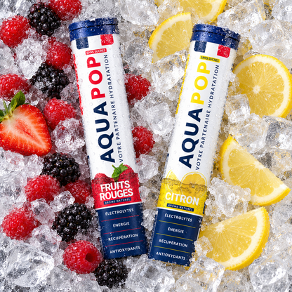 Pack de 2 AQUAPOP (Citron, Fruits Rouges)