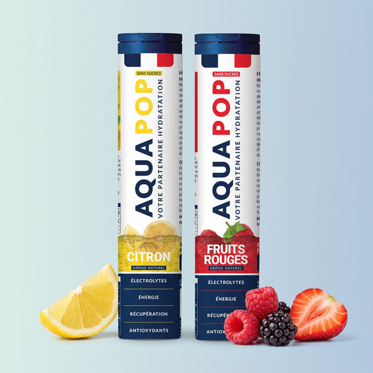 Pack de 2 AQUAPOP (Citron, Fruits Rouges)