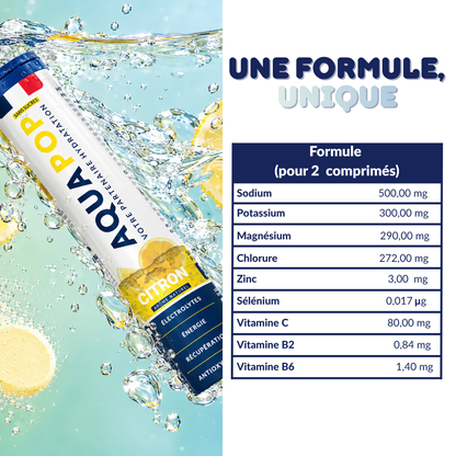Pack de 3 AQUAPOP (Citron, Fruits Rouges, Menthe)