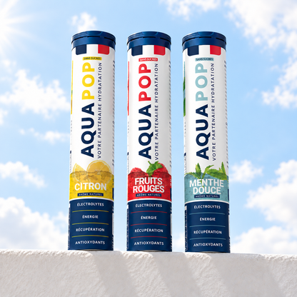 Pack de 3 AQUAPOP (Citron, Fruits Rouges, Menthe)